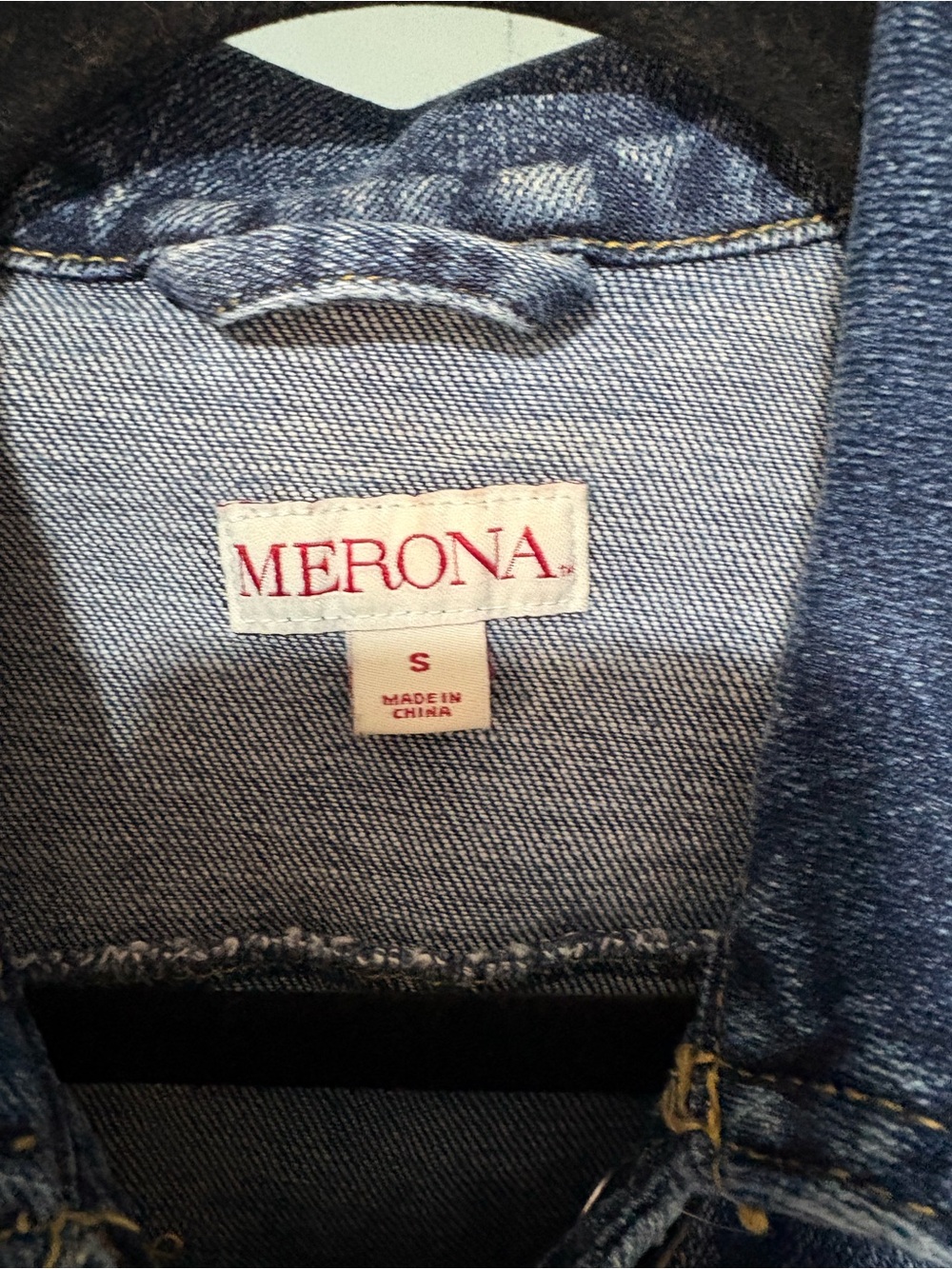 Merona Blue Denim Jacket with Classic Stitching